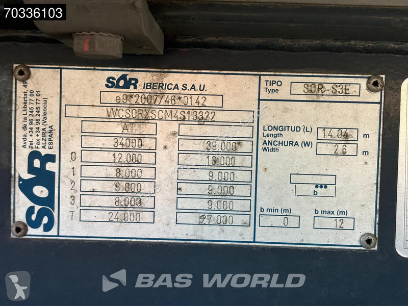 Návěs SOR SOR S3E FRC07/27 Lift Axle 250x265