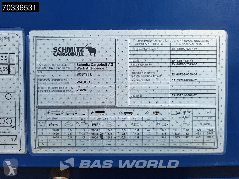 Semirremolque Schmitz Cargobull SCB*S3T Sliding...