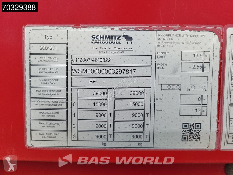 Semirremolque Schmitz Cargobull SCB*S3T...