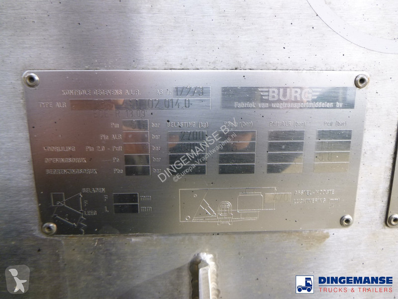 Semiremorca Burg Food tank inox 30.3 m3 / 3 comp