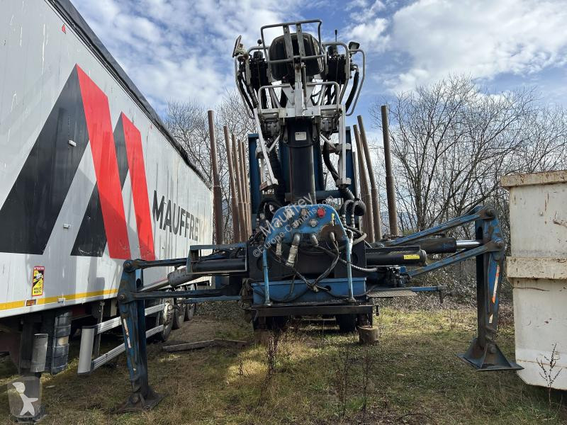 Semitrailer Diebolt  grue avec grappin rotatif