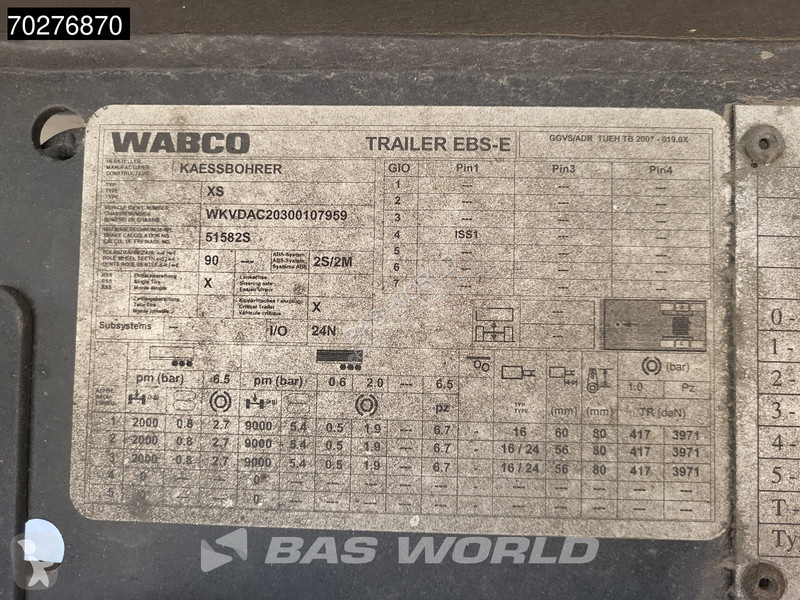 Semitrailer Kässbohrer Carrier Vector 1550...
