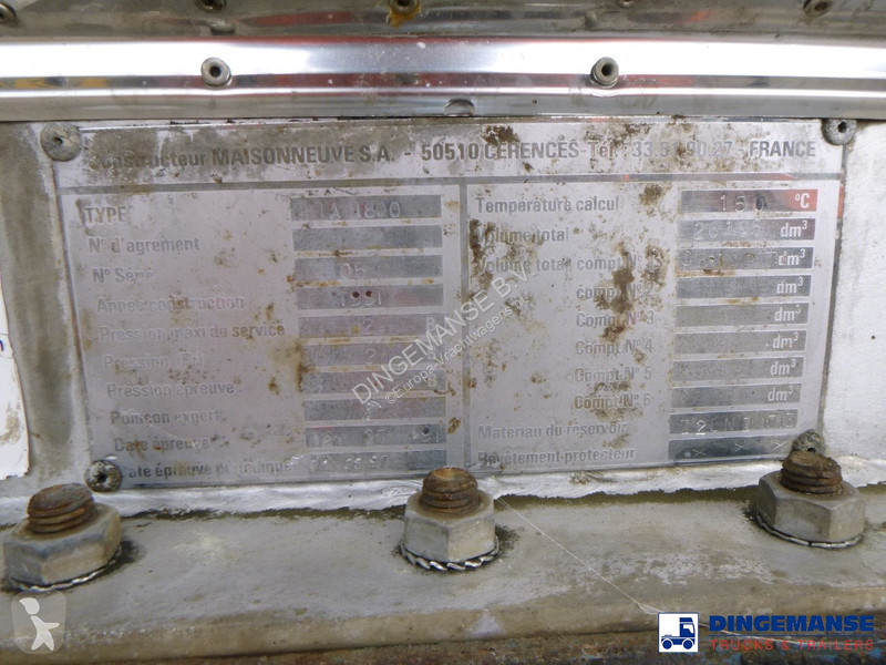 Semiremorca Maisonneuve Chemical tank inox 26...