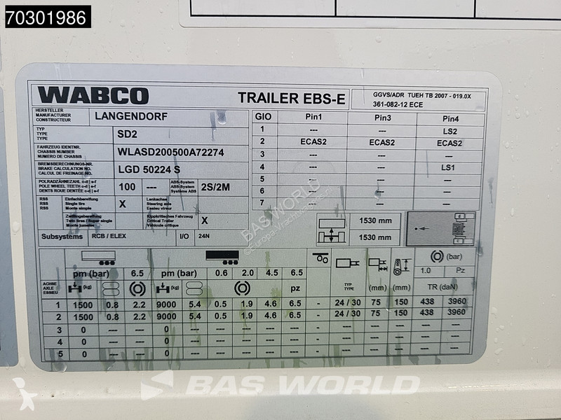 نصف مقطورة Langendorf SD2 NEW RaceTrailer...