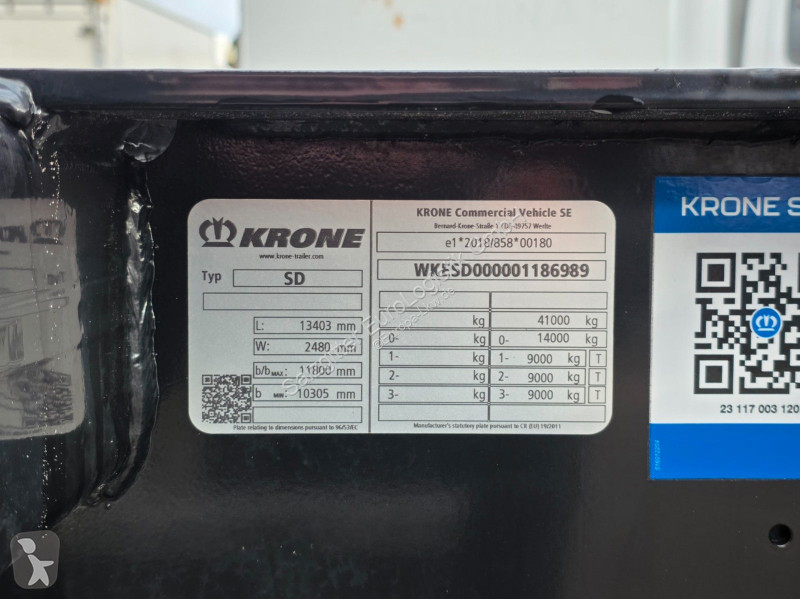 نصف مقطورة Krone / Liftachse / Teleskop /...
