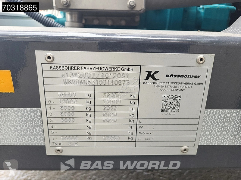 نصف مقطورة Kässbohrer STB 3 axles Gülle Waste...