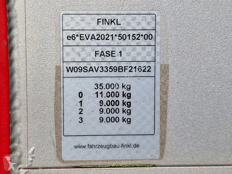 نصف مقطورة Finkl SAV35 - 3/3 deck livestock -...