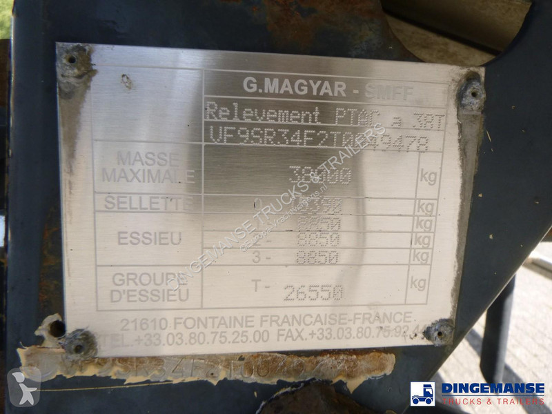 نصف مقطورة Magyar Chemical tank inox 33 m3 / 1...