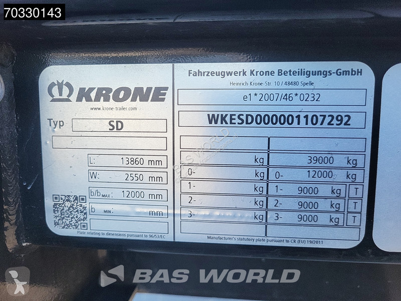 Oplegger Krone Sliding Roof Anti Vandalism