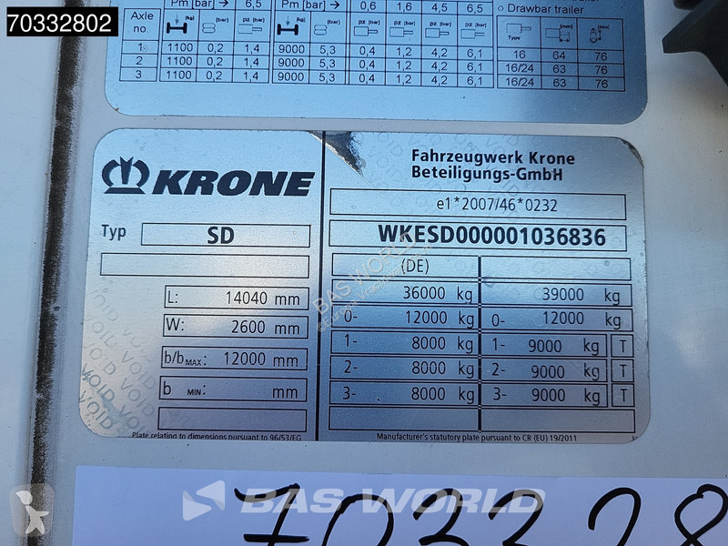 نصف مقطورة Krone Doppelstock Blumenbreit...