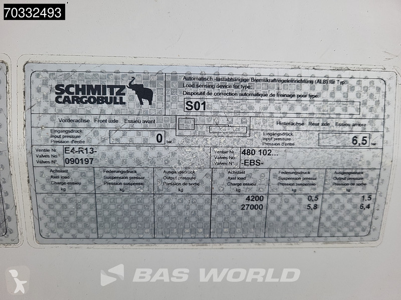 نصف مقطورة Schmitz Cargobull APK 12/26 Lift...