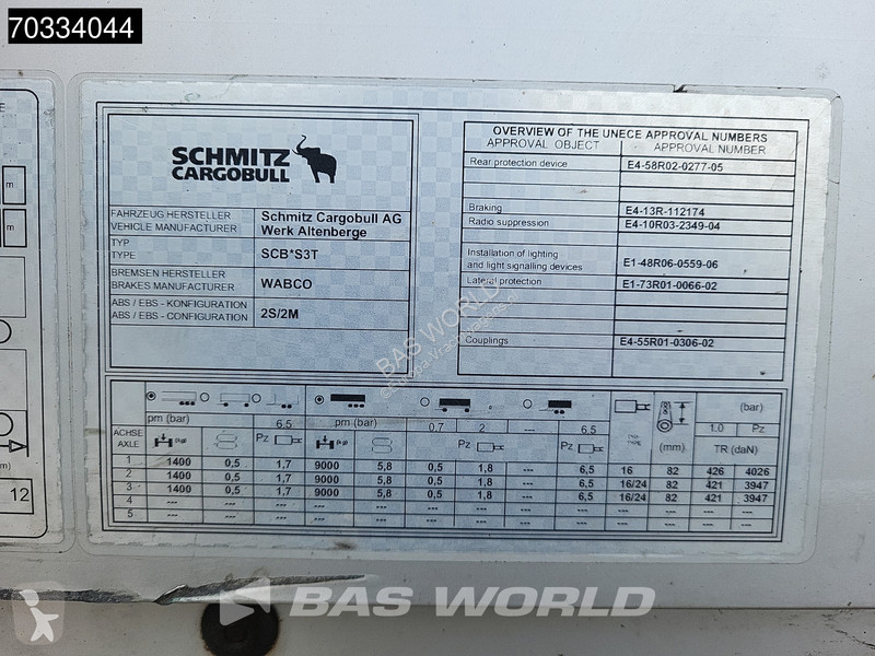 Oplegger Schmitz Cargobull SCB*S3T Sliding Roof