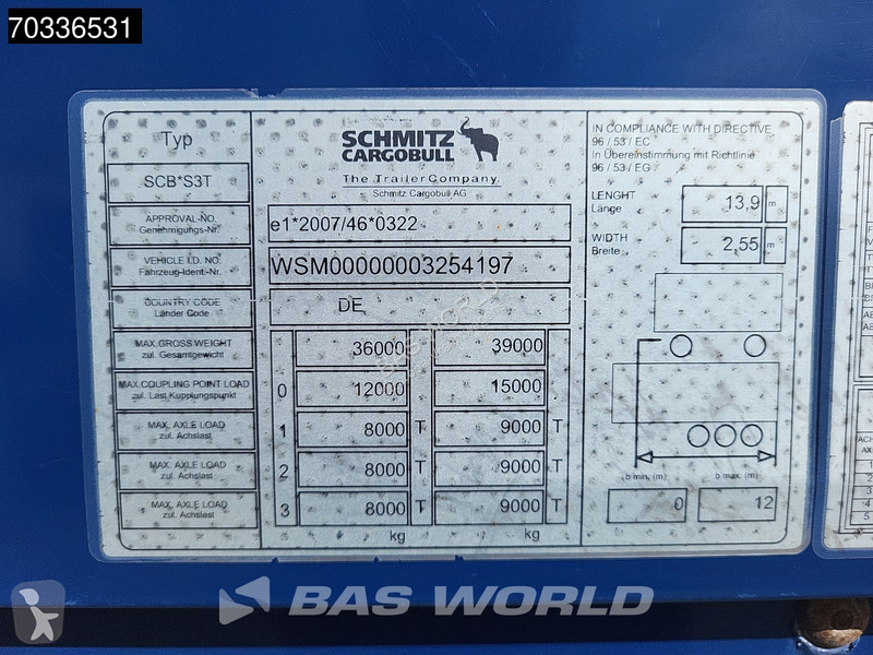 Semirremolque Schmitz Cargobull SCB*S3T Sliding...