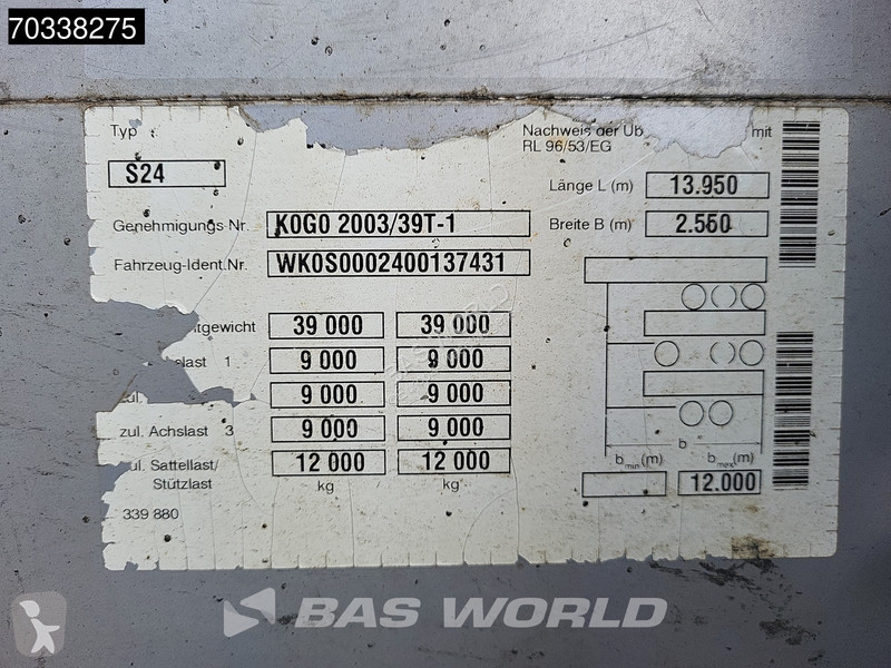 Полуприцеп Kögel S24 3 axles