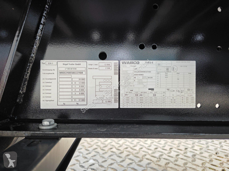 Semitrailer Kögel S24-1 | Neu | Liftachse | Mega