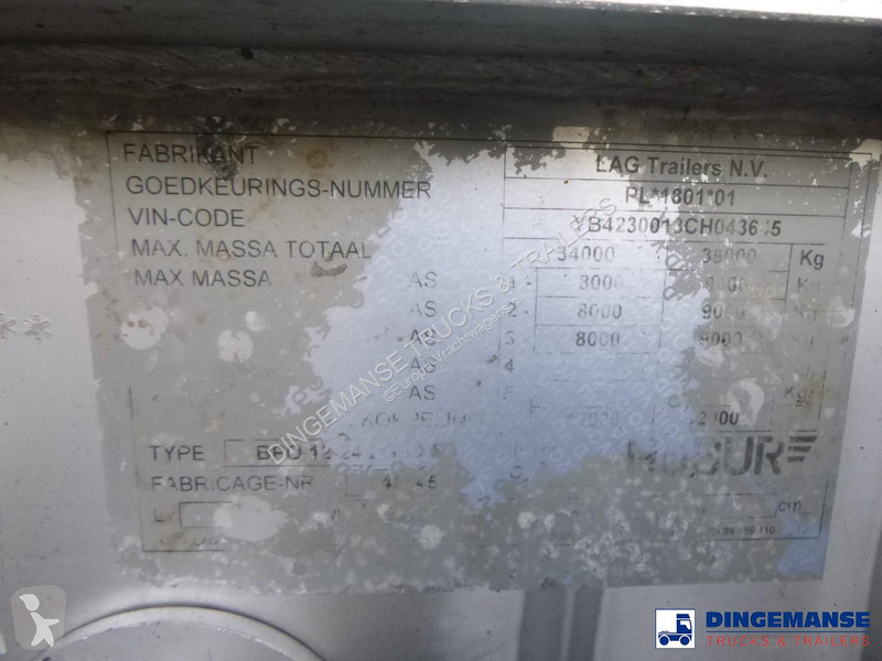 LAG Chemical tank inox L4BH 32.5 m3 / 3 comp...