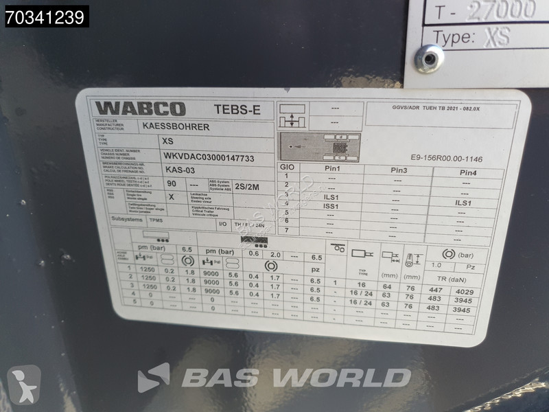 Kässbohrer XS 3 axles NEW Multi 45'ft Lift Axle...