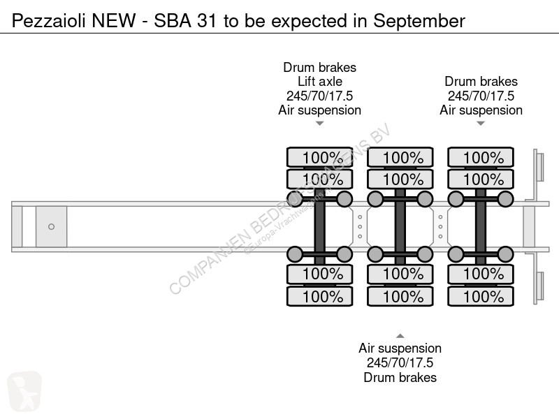 Semi remorque Pezzaioli NEW - SBA 31 to be...