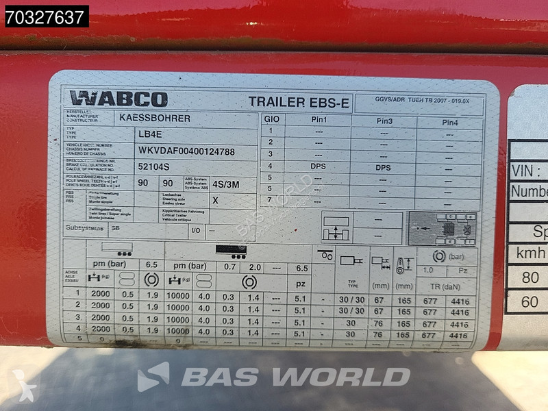 نصف مقطورة Kässbohrer LB4E Mega Extendable -...