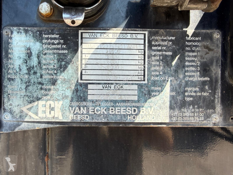 نصف مقطورة Van Eck   3Achs MEGA Luftfracht...
