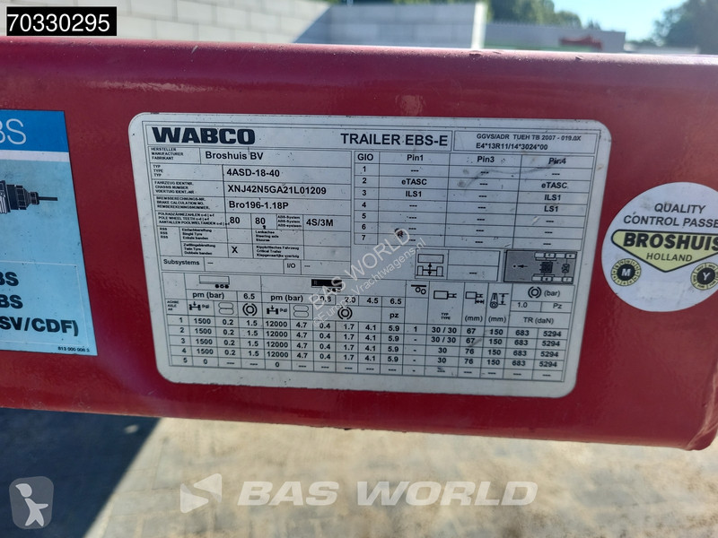 نصف مقطورة Broshuis 4ASD-18-40/1 4 axles...