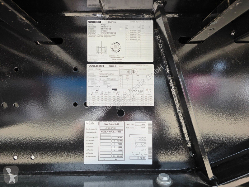 Semitrailer Kögel S24-1 | Neu | Liftachse | Mega