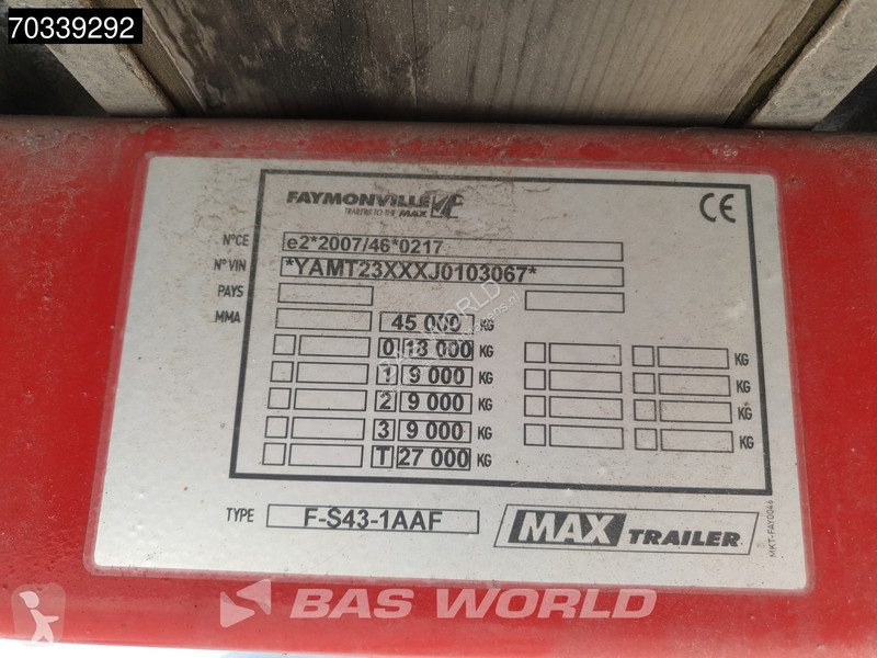 Faymonville F-S43-1AAF 3 axles Extendable Lift...