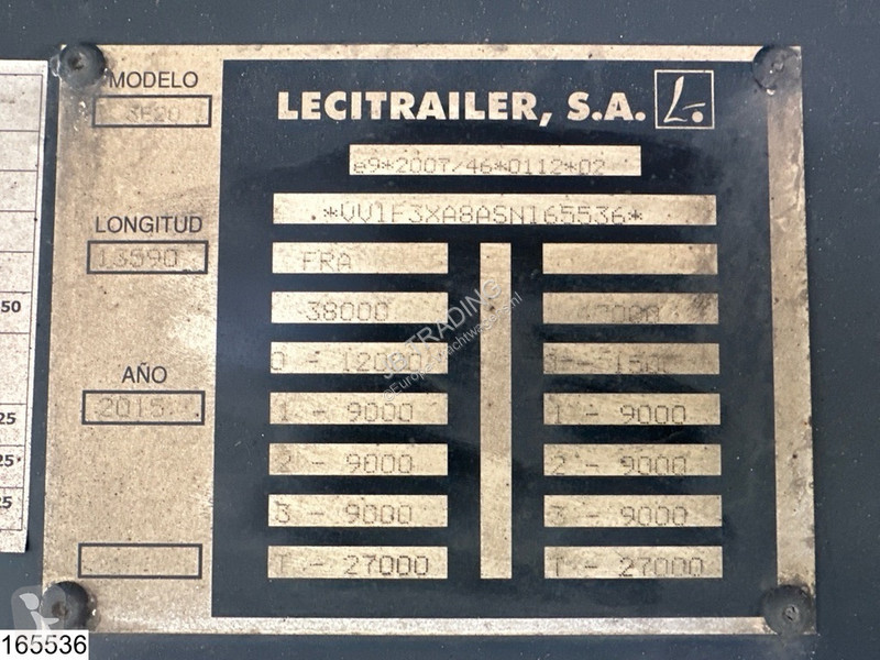 Semitrailer Lecitrailer Koel vries Carrier...