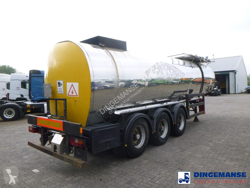 Semi remorque  Bitumen tank inox 28 m3 / 1 comp