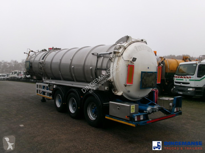 Félpótkocsi  Vacuum tank inox 30 m3 / 1 comp +...