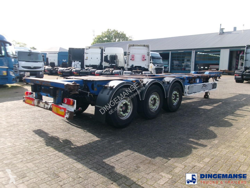 نصف مقطورة Krone 3-axle container trailer...