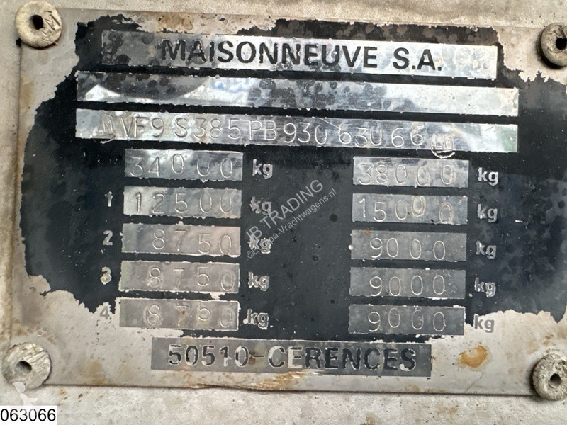 Semi reboque Maisonneuve Food 32.700 liter, 5 comp