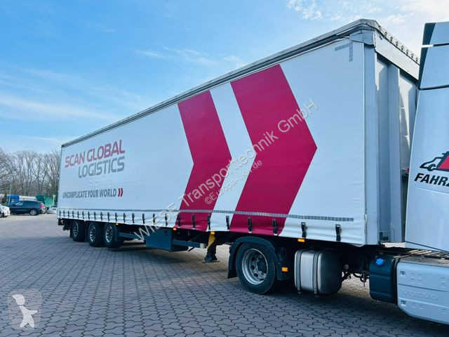 Návěs  Mega Gabelstaplertransporter Ladebordwand9t