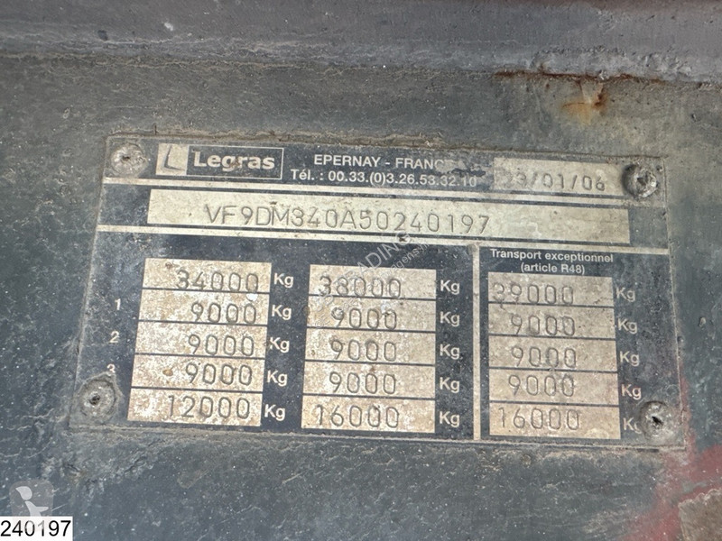 Semiremorca Legras Walking floor 83m3