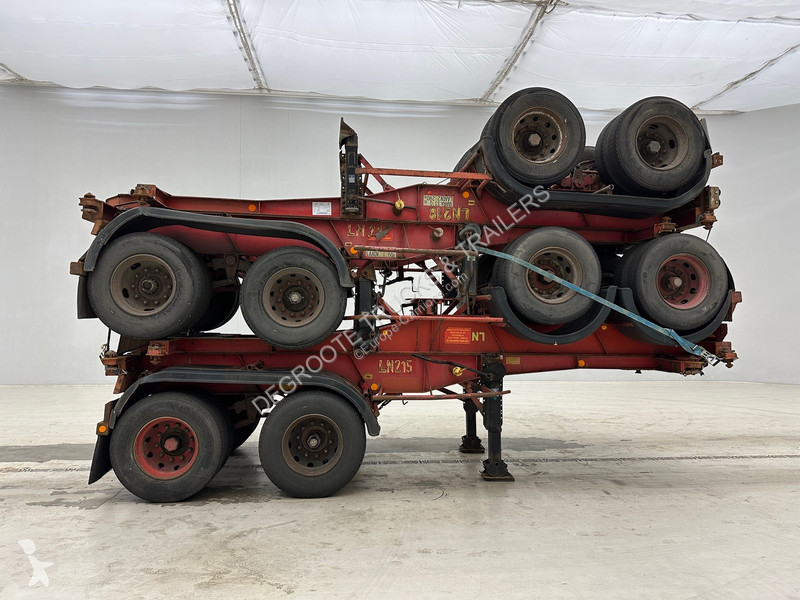 Semitrailer Van Hool Stack 4 x skelet 20 ft