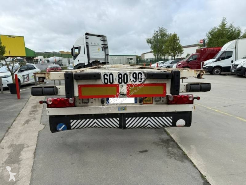 Semitrailer Turbo's Hoet 3 essieux porte conteneur