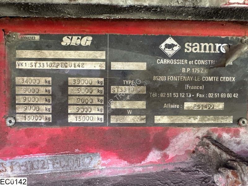 Semi remorque Samro Walking floor Walking...