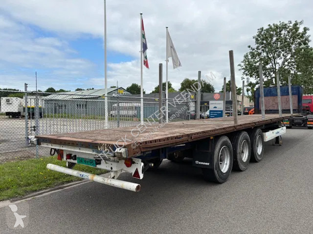 Oplegger Krone Flatbed met rongen 41 ton...