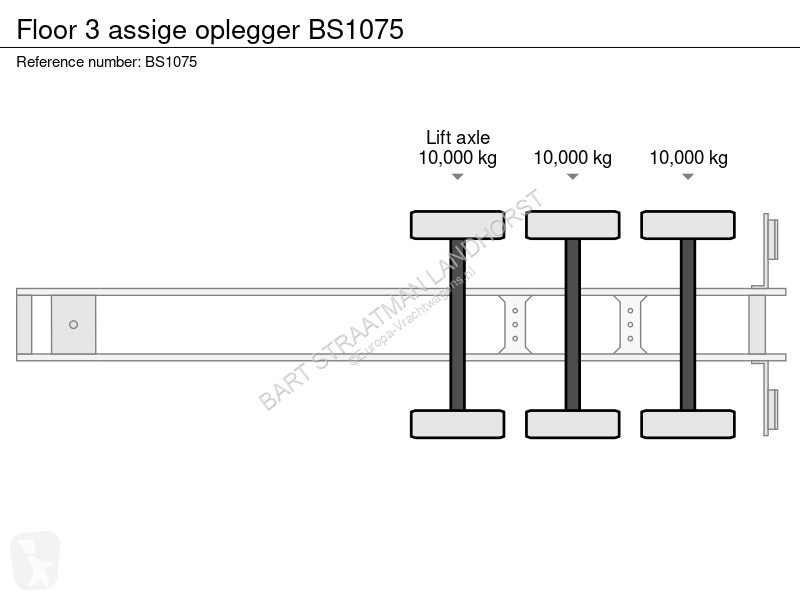Semiremorca Floor 3 assige oplegger