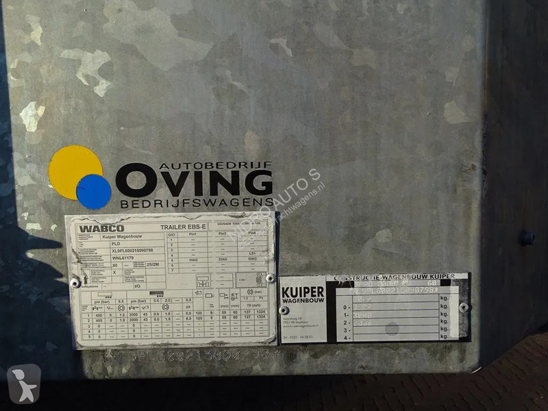 Oplegger  8 TONS DIEPLADER LVM 6260 kg...