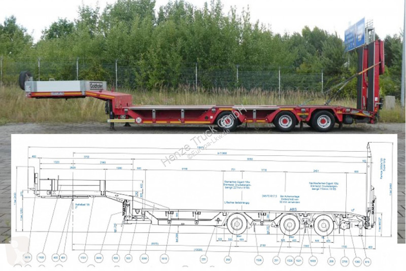 Semitrailer Goldhofer Satteltieflader STN-L 3...
