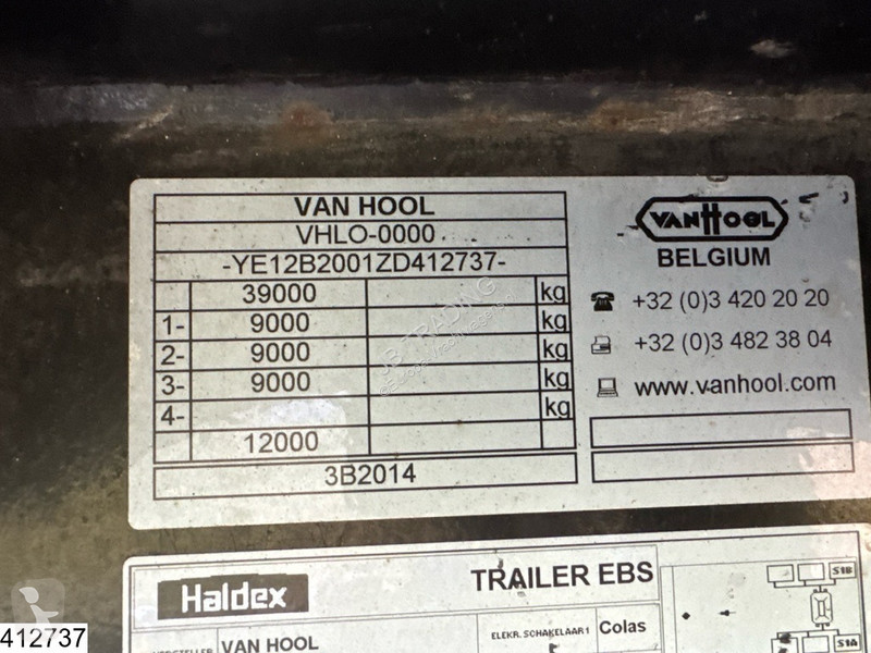 Semi reboque Van Hool gesloten bak