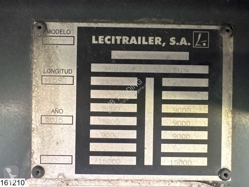 Oplegger Lecitrailer gesloten bak Dhollandia