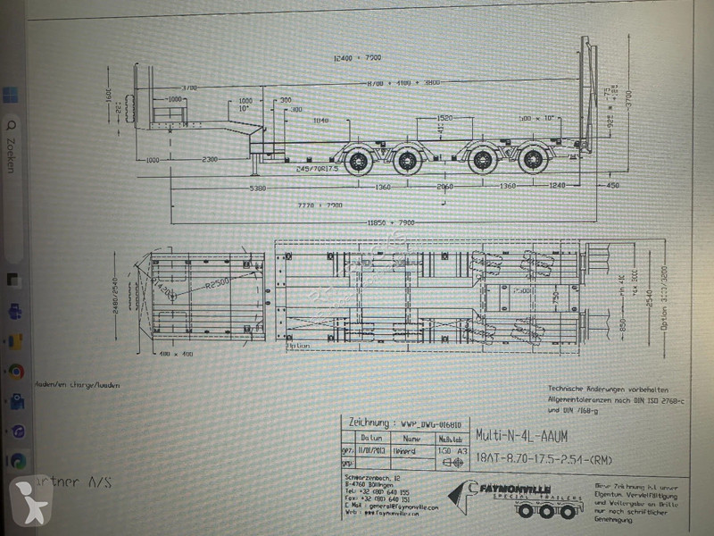 Semiremorca Faymonville F-S44-1AAA 4 AXLE, 2...
