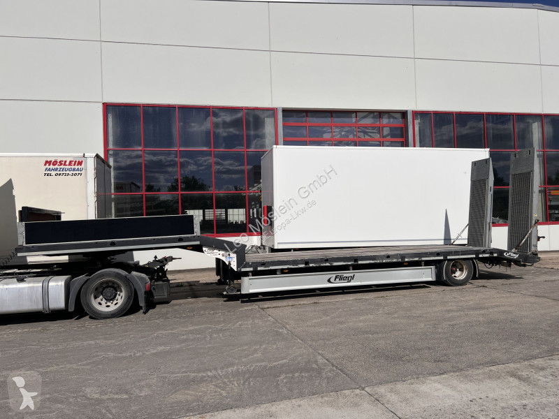 Släp Fliegl SES210  1 Achs Satteltieflader