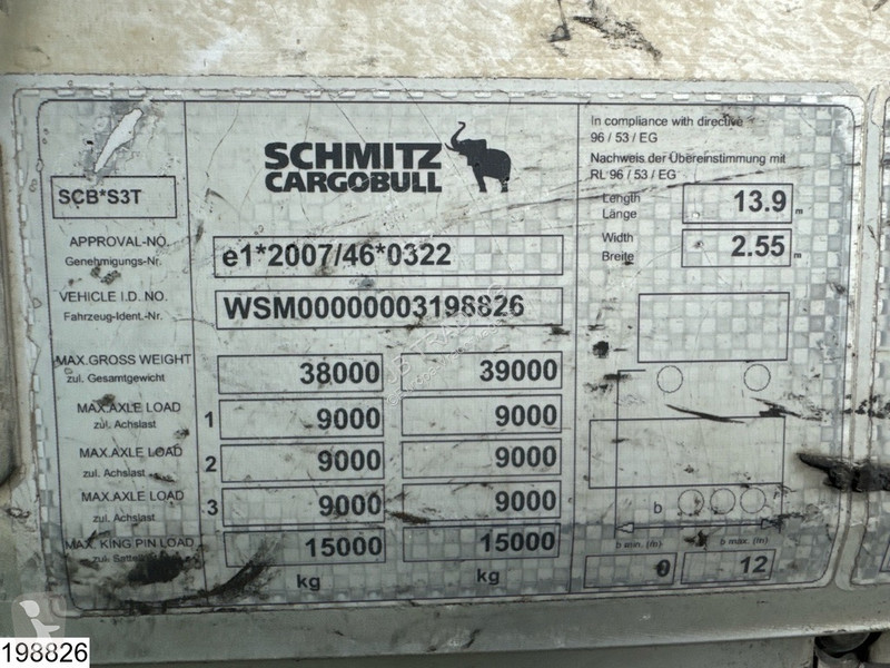 Oplegger Schmitz Cargobull Tautliner Dhollandia