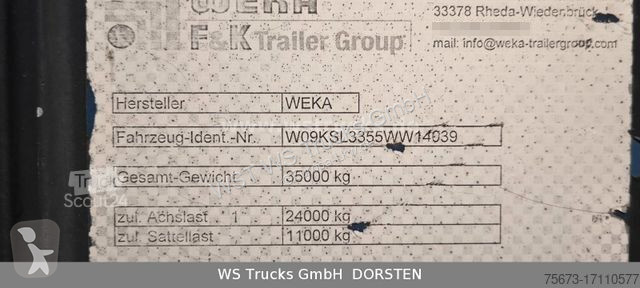 Semi reboque Weka WEKA Kofferauflieger |...