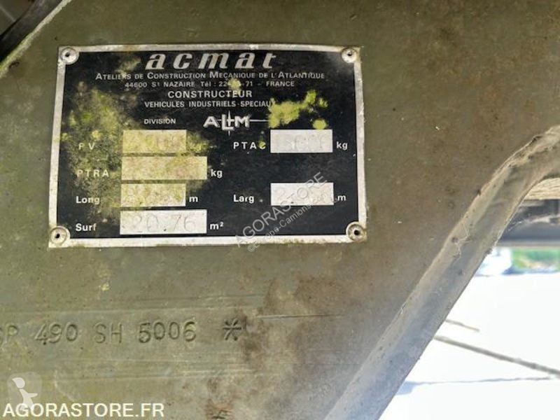 Semitrailer Acmat Plateau