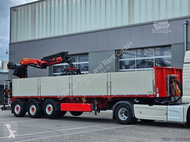 Oplegger  Pritsche 10,50m + Palfinger PK30002 /...