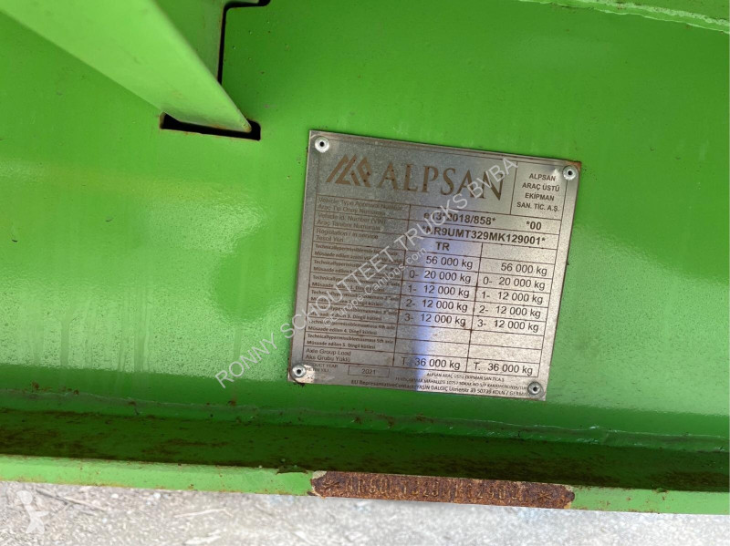 Semirimorchio  ALPSAN 56t ALPSAN 56t, hydr....